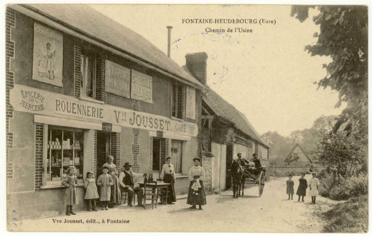 Fontaine-Heudebourg. Chemin de l'Usine.
