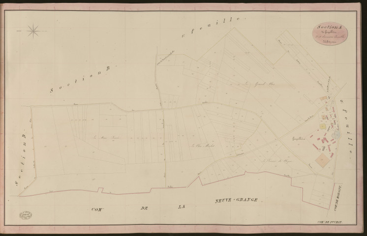 Puchay. Section A _ de Goupillère _ 3e et dernière Feuille