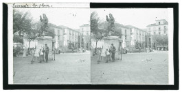 Statue de Saint-Antoine de la place Saint-Antoine de Sorrente (Italie).