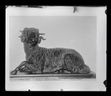 Sculpture représentant un bélier exposée au musée Arietta de Palerme en Sicile (Italie).