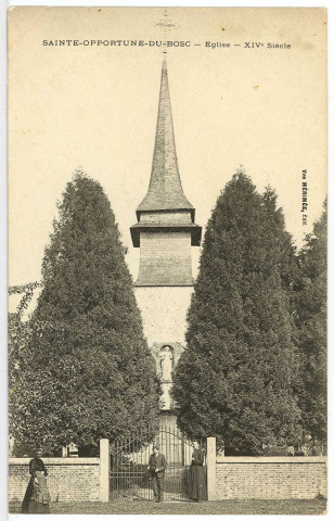 Sainte-Opportune-du-Bosc. Eglise - XIVe siècle.