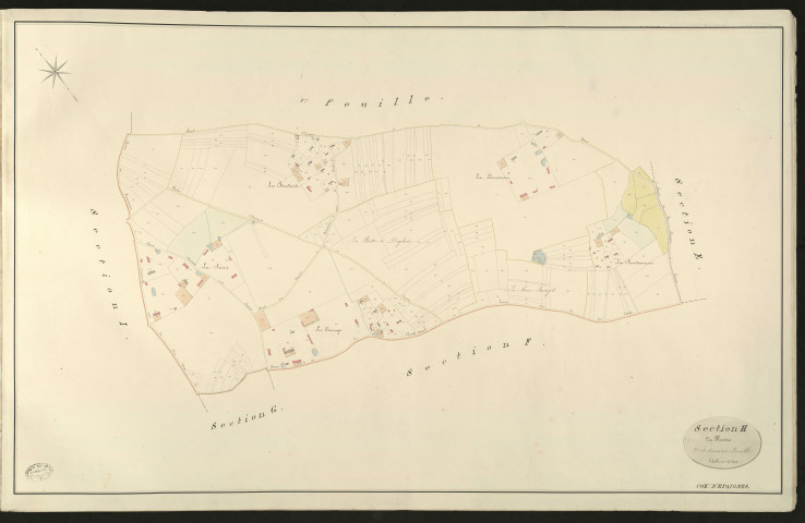 Epaignes. Section H _ du Plessis _ 2e et dernière Feuille