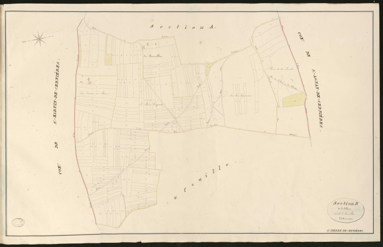 Saint-Pierre-de-Cernières. Section B _ de la Pillière _ 1re de 2 feuilles