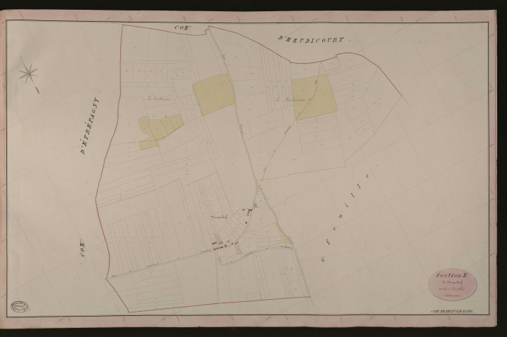 Bézu-le-Long. Section E _ de Marquebeuf _ 1re de 2 Feuilles