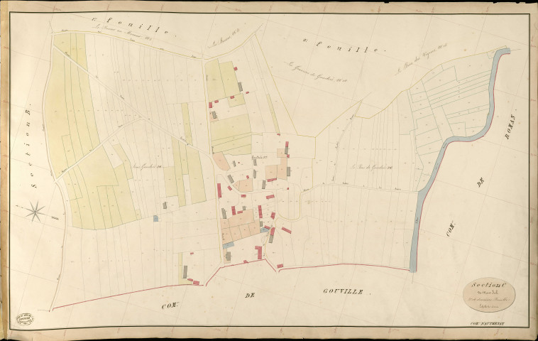 Authenay. Section C _ des Brosses _ 3e et dernière Feuille