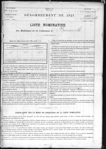 BERNIENVILLE 1921