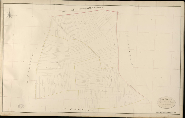 Villiers-en-Désœuvre. Section C _ d'Heurgeville et de Channel _ 2e de 5 feuilles