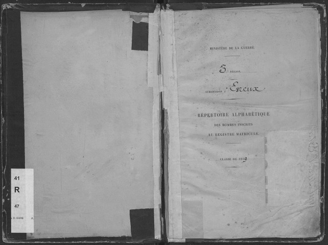 Evreux. Répertoire alphabétique (1889)