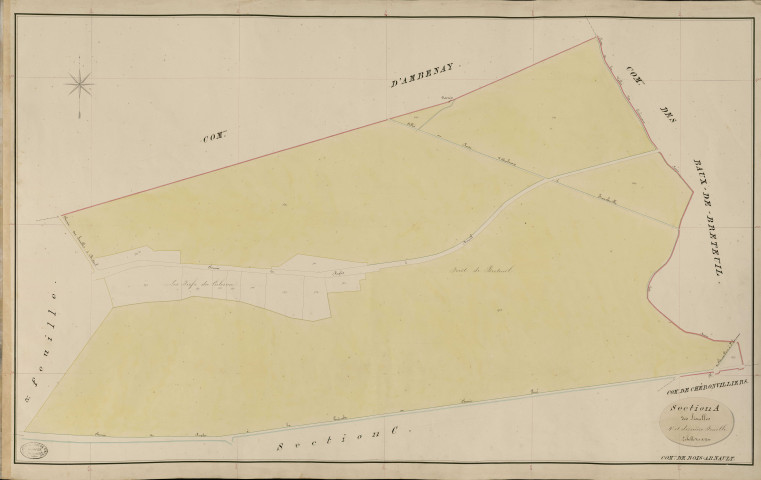 Bois-Arnault. Section A _ des Siaulles _ 4e et dernière Feuille