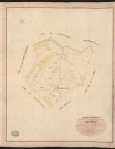 Dampsmesnil. Tableau d'assemblage du Plan Parcellaire de la Commune de Dampsmesnil. _ Canton d'Ecos - Andelys - Eure. _ Terminé sur le terrain le 13 décembre 1836, sous l'administration de M. A Passy, Préfet - M. Toutain, Maire et sous la direction de M. Marel, Directeur des Contributions directes. _ M. Le Fébure, Géomètre en Chef. _ Par M. Ledanois, Géomètre de 1re classe