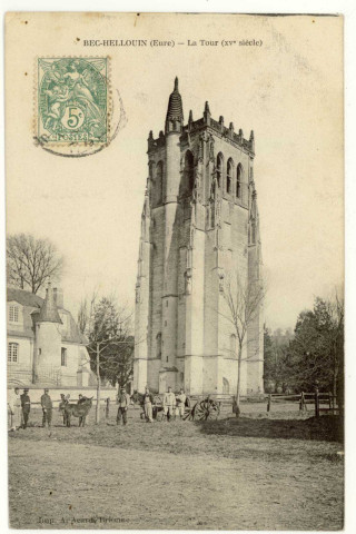 Bec-Hellouin (Le). La Tour (XVe siècle).