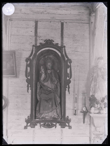Église d'Heudreville-en-Lieuvin (Eure), panneau représentant Saint-Pierre.