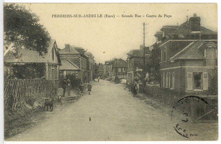 Perriers-sur-Andelle. Grande Rue - Centre du Pays.