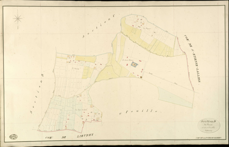 Poterie-Mathieu (La). Section D _ du Ramier _ 1re de 2 Feuilles