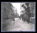 Rue animée de Rome (Italie).