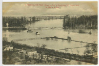 Saint-Pierre-du-Vauvray. Saint-Pierre-du-Vauvray, pendant les inondations, Ier février 1910 - La Seine et le Pont.
