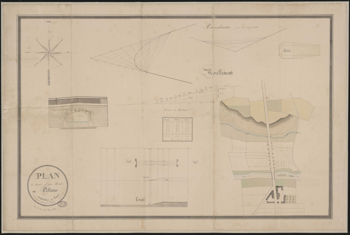 "Plan et tracé d'une route"