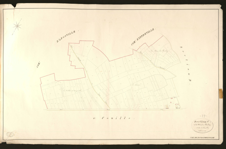 Bourgtheroulde. Section C _ de la Mare du Boulay _ 1re de 2 Feuilles