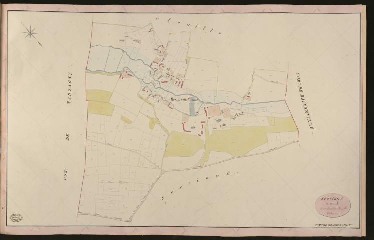 Mesnil-sous-Vienne. Section A _ du Mesnil _ 3e et dernière Feuille
