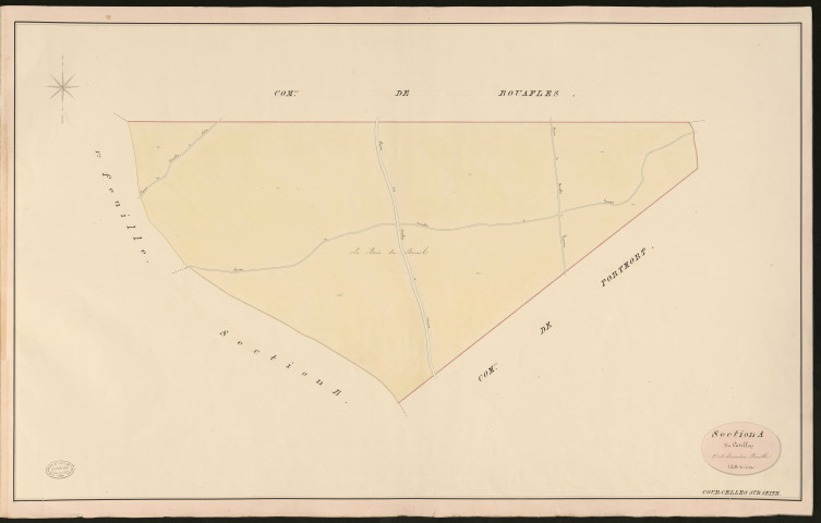 Courcelles-sur-Seine. Section A _ du Catillon _ 2e et dernière Feuille