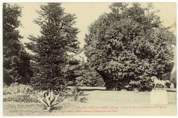 Chaise-Dieu-du-Theil. Vue du Parc du Château (1ère Série).