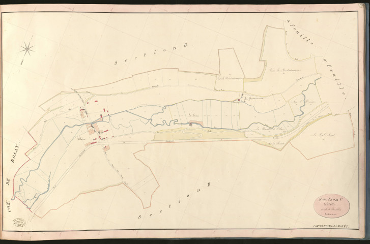 Lyons-la-Forêt. Section C _ de la Ville _ 1re de 4 Feuilles