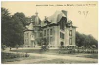 Goupillières. Château de Melleville - Façade sur la Roseraie.