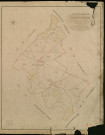 Caillouet-Orgeville. Tableau d'assemblage _ du Plan Parcellaire de la Commune de Caillouet-Orgeville _ Canton de Pacy sur Eure - Evreux - Eure. _ Terminé sur le Terrain le 26 Mars 1853, sous l'administration de M. Le Marquis de Ste Croix, Préfet _ M. Queulevée, Maire _ et sous la Direction de M. Chauveau, Directeur des Contributions directes _ M. Lefébure, Géomètre en Chef. _ Par M. Martin, Géomètre de 1re classe.