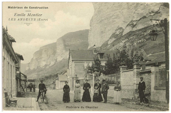 Andelys (Les). Matériaux de Construction Emile Montier Les Andelys (Eure) - Plâtrière du Chantier.