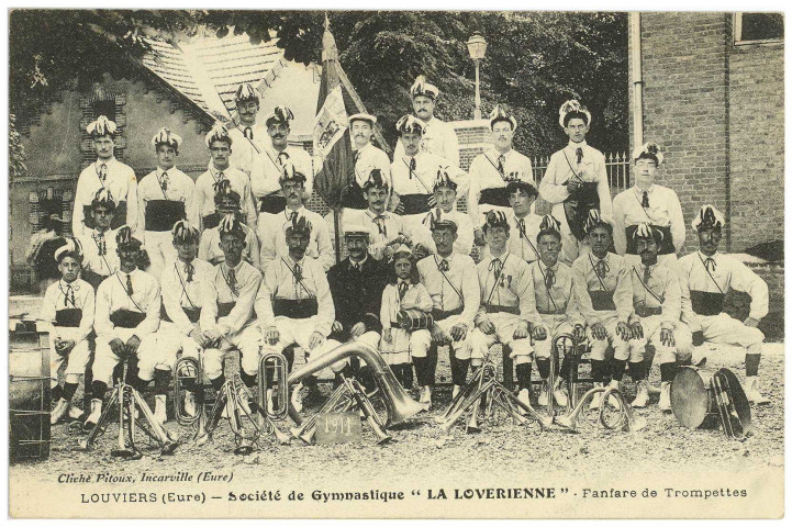 Louviers-Ville. Société de Gymnastique «La Lovérienne» Fanfare de Trompettes.