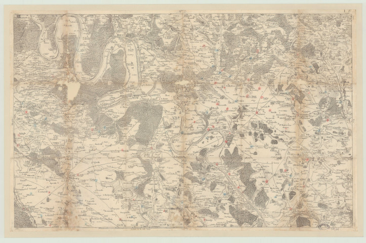 Carte de Cassini n° 25 (Rouen, Beaumont, Gournay, Gisors)