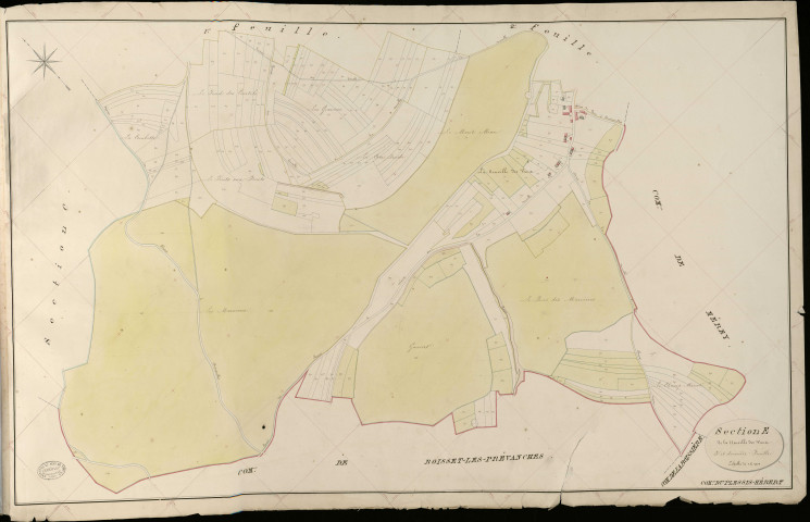 Plessis-Hébert (Le). Section E _ des Courtils et du Long Champ _ 3e et dernière Feuille