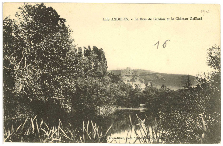 Andelys (Les). Le Bras de Gardon et le Château.