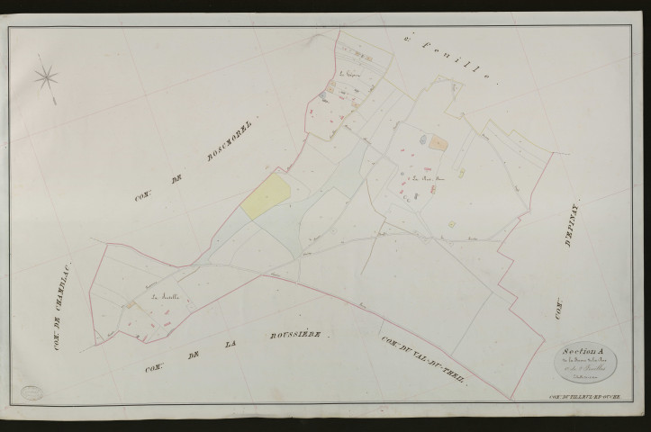 Tilleul-en-Ouche (Le). Section A _ de la ferme de la Rue _ 1re de 2 Feuilles