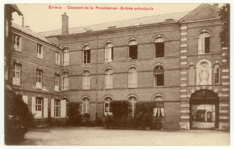 Evreux-Ville. Couvent de la Providence-Entrée Principale.
