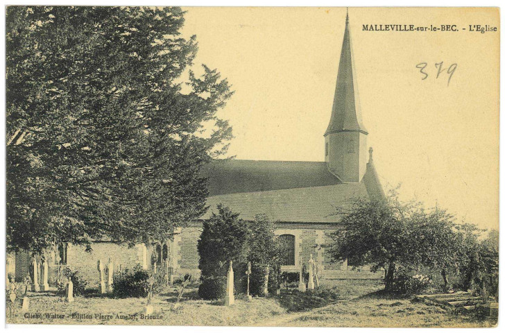 Malleville-sur-le-Bec. L'Eglise.