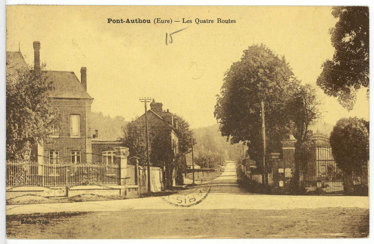 Pont-Authou. Les Quatre Routes.