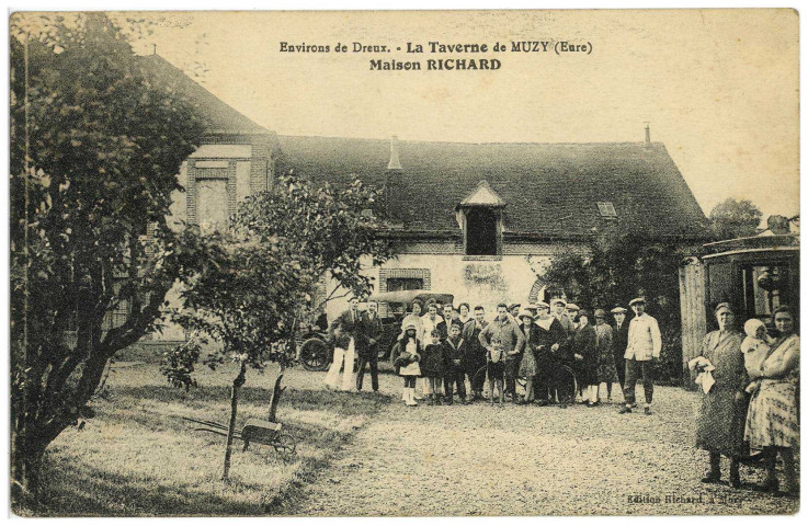 Muzy. Environs de Dreux. - La Taverne de Muzy (Eure) Maison Richard.