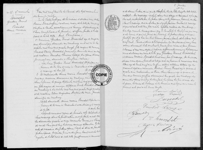 Mariages 1906