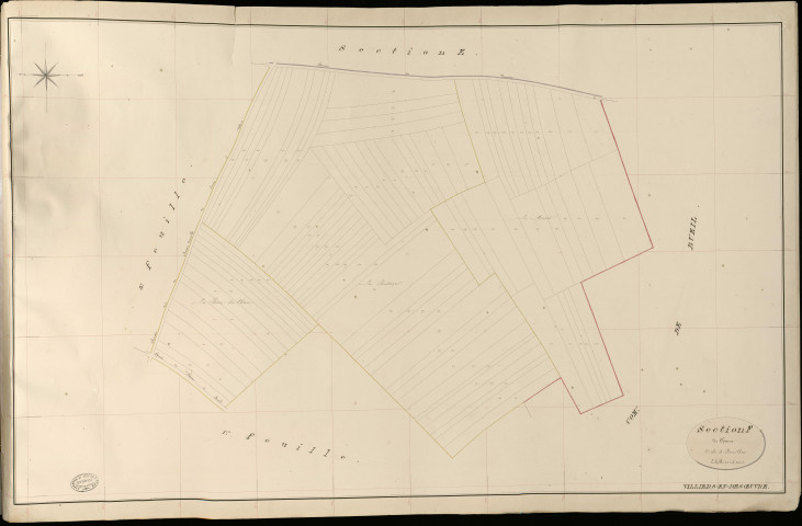 Villiers-en-Désœuvre. Section F _ de Chanu _ 2e de 5 Feuilles