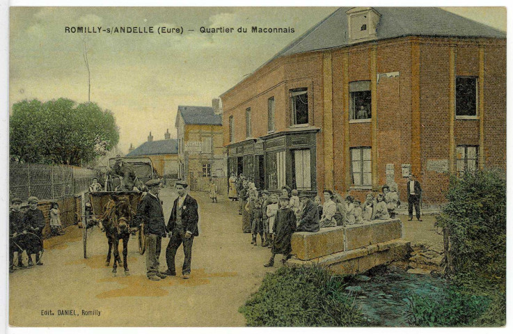 Romilly-sur-Andelle. Quartier du Mâconnais.