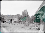 Ferme à pans de bois.
