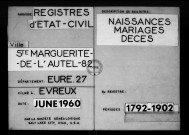 Tables (1792-1902)