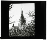Cathédrale Notre-Dame d'Évreux (Eure), flèche avant-guerre.