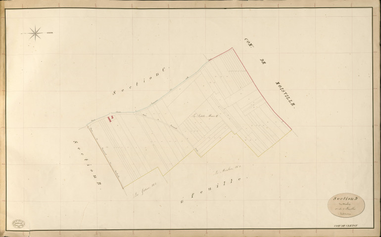 Creton. Section D _ du Moulin _ 1re de 2 Feuilles