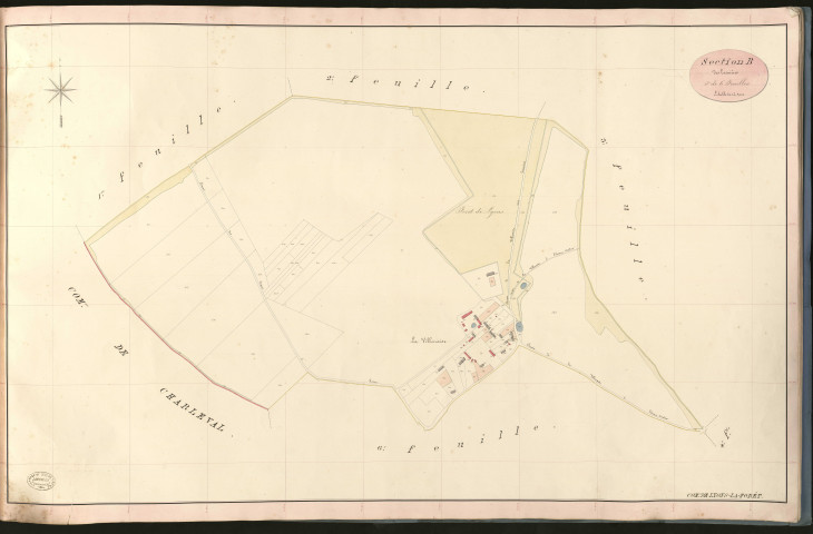 Lyons-la-Forêt. Section B _ des Tainières _ 5e de 6 Feuilles