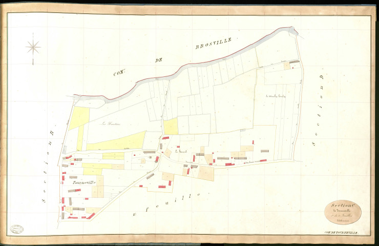 Tourneville. Section C _ de Tourneville _ 1re de 4 Feuilles