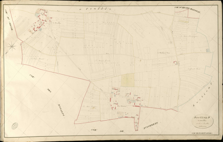 Nogent-le-Sec. Section D _ du Meuillet _ 1re de 3 Feuilles