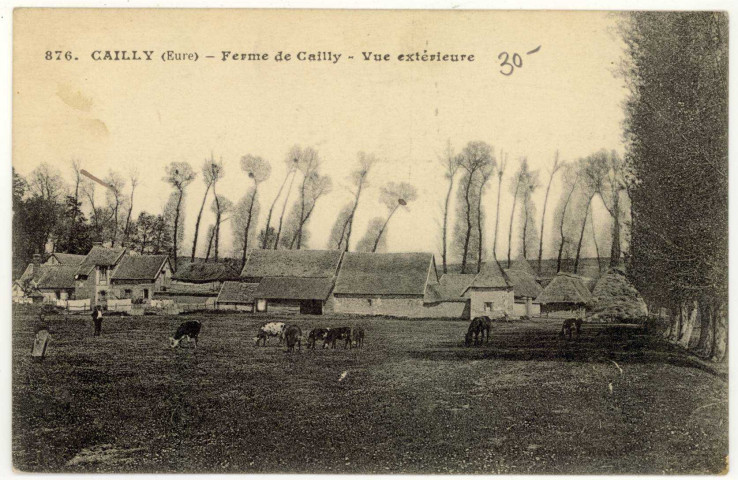 Cailly-sur-Eure. Ferme de Cailly-Vue Extérieure.
