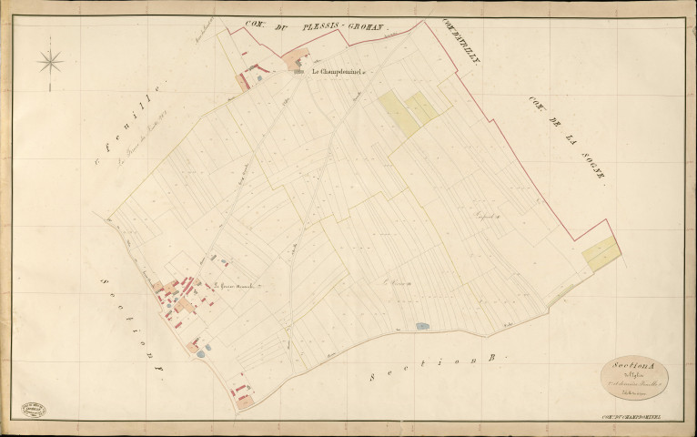 Champ-Dominel. Section A _ de l'Eglise _ 2e et dernière Feuille